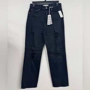 High Rise Black Jeans Classic Fit